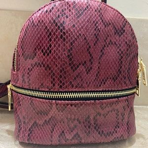 Steve Madden Snakeskin Backpack